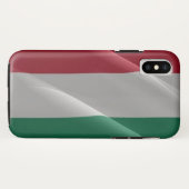 Hongaarse golvende vlag - Case-Mate iPhone case (Achterkant (horizontaal))