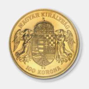 Hongaarse gouden korona Coin Design Magnet