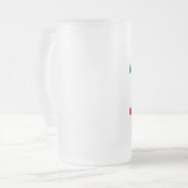 Hongaarse grootmoeder - Van hem houden Matglas Bierpul (Voorkant links)