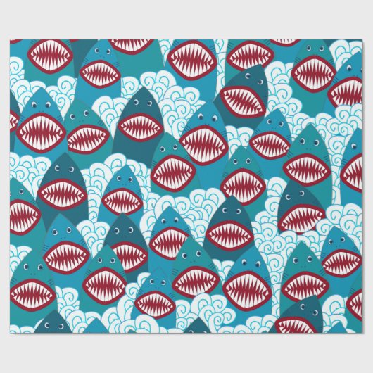 Hongaarse haaien cadeaupapier (Vlak)