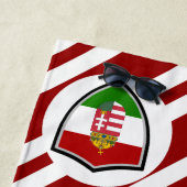 Hongaarse handdoek van de vlaggen-wapenmantel (In situ)