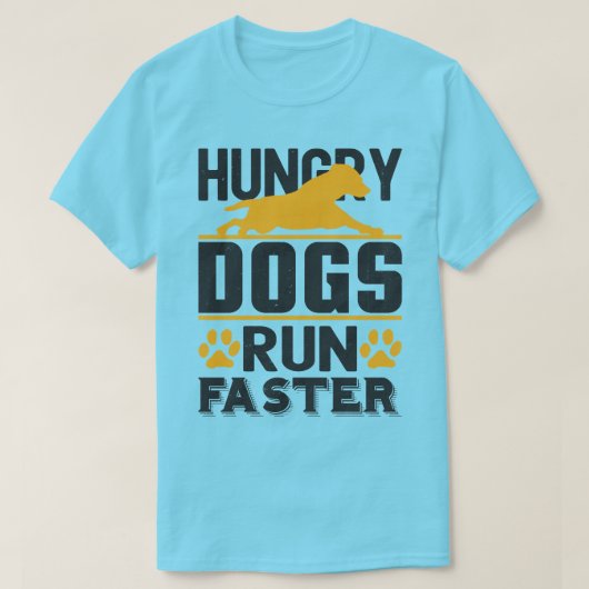 Hongaarse honden werken sneller t-shirt (Design voorkant)