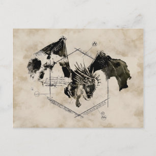 Hongaarse Horntail Dragon Briefkaart