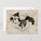 Hongaarse Horntail Dragon Briefkaart (Voorkant / Achterkant)