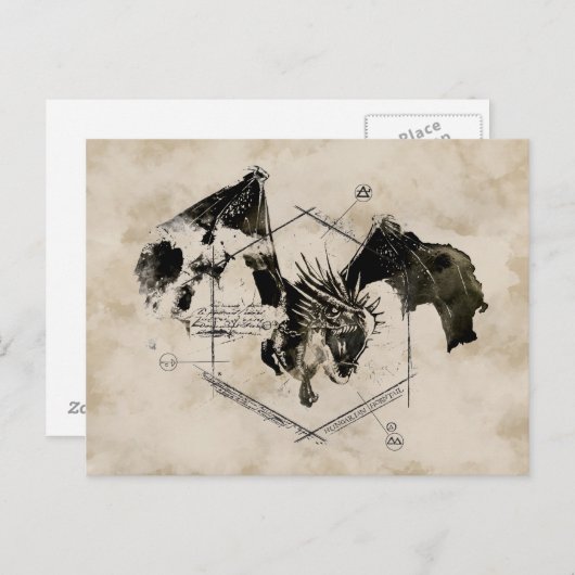 Hongaarse Horntail Dragon Briefkaart (Voorkant / Achterkant)