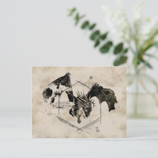 Hongaarse Horntail Dragon Briefkaart (Staand voorkant)