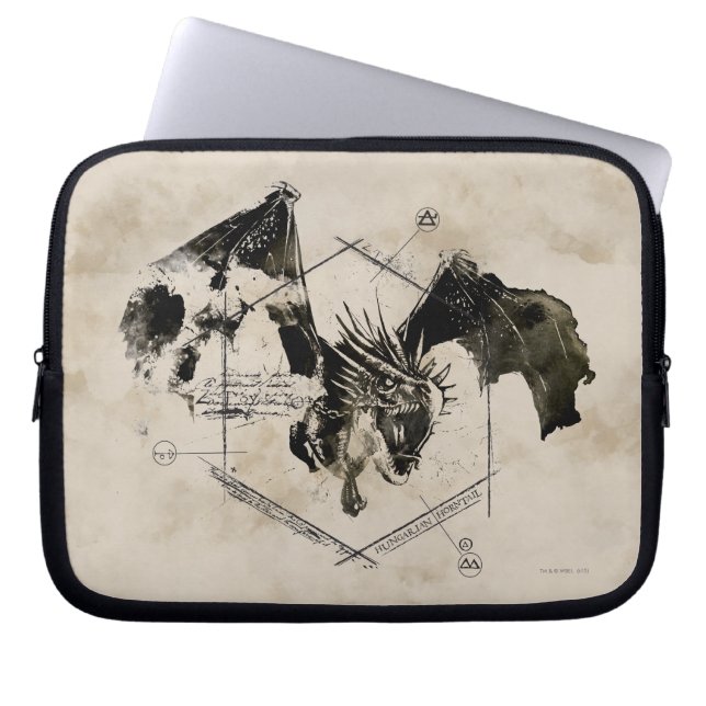 Hongaarse Horntail Dragon Laptop Sleeve (Voorkant)