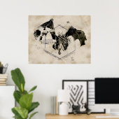 Hongaarse Horntail Dragon Poster (Thuiskantoor)