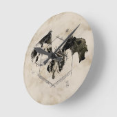 Hongaarse Horntail Dragon Ronde Klok (Hoek)