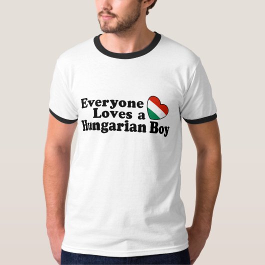 Hongaarse jongen t-shirt (Voorkant)