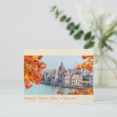 hongaarse  kamer van het hongaarse parlement briefkaart (Staand voorkant)