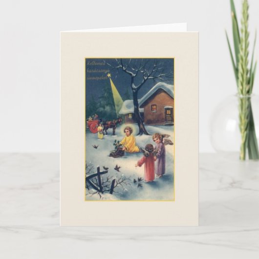  Hongaarse Karácsonyi-Kaart Feestdagen Kaart (Voorkant)