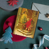 Hongaarse kerst uit 1896 feestdagenkaart