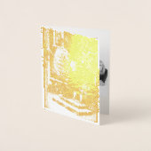 Hongaarse Kerst uit 1896 - goud Folie Kaarten (Voorkant)