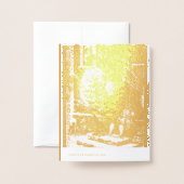 Hongaarse Kerst uit 1896 - goud Folie Kaarten (Met envelop)