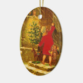 Hongaarse kerst uit 1896 keramisch ornament (Links)