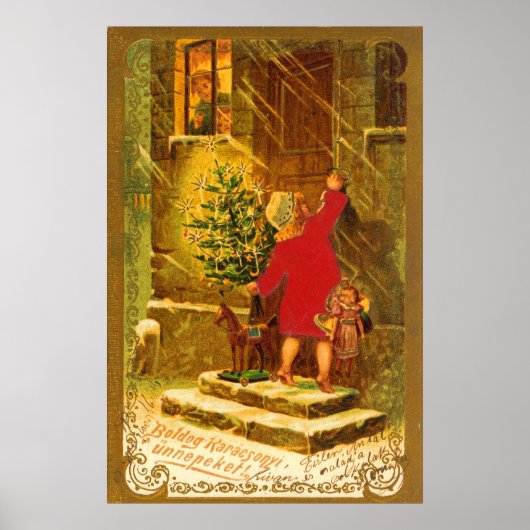 Hongaarse kerst uit 1896 poster (Voorkant)