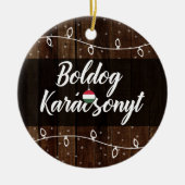 Hongaarse kerstfeestdag Karácsonyt Keramisch Ornament (Voorkant)