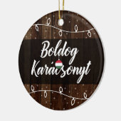Hongaarse kerstfeestdag Karácsonyt Keramisch Ornament (Links)