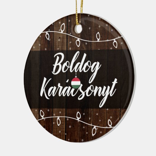 Hongaarse kerstfeestdag Karácsonyt Keramisch Ornament (Links)