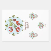 Hongaarse kerstversiering voor Folk Art Inpakpapier Vel (Voorkant 3)