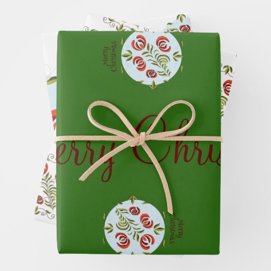 Hongaarse kerstversiering voor Folk Art Inpakpapier Vel (In situ)