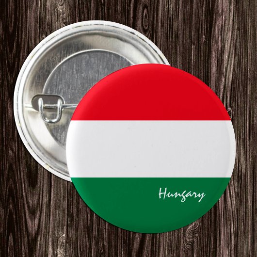 Hongaarse knop, patriottische Hongaarse vlag Ronde Button 3,2 Cm