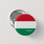Hongaarse knop, patriottische Hongaarse vlag Ronde Button 3,2 Cm (Voorkant /achterkant)