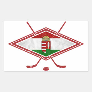 Hongaarse Magyar Hockey Logo Rechthoekige Sticker