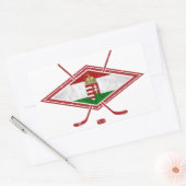 Hongaarse Magyar Hockey Logo Rechthoekige Sticker (Envelop)