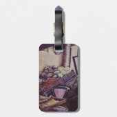 Hongaarse marktplaats, Bagagelabel Boedapest (Achterkant verticaal)