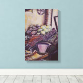 Hongaarse marktplaats, Boedapest Canvas Afdruk (Insitu (Houten vloer))