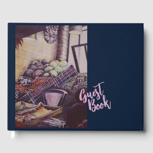 Hongaarse marktplaats, Boedapest Gastenboek (Voorkant)