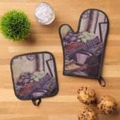 Hongaarse marktplaats, Boedapest Ovenwant & Pannenlap Set (Top down)