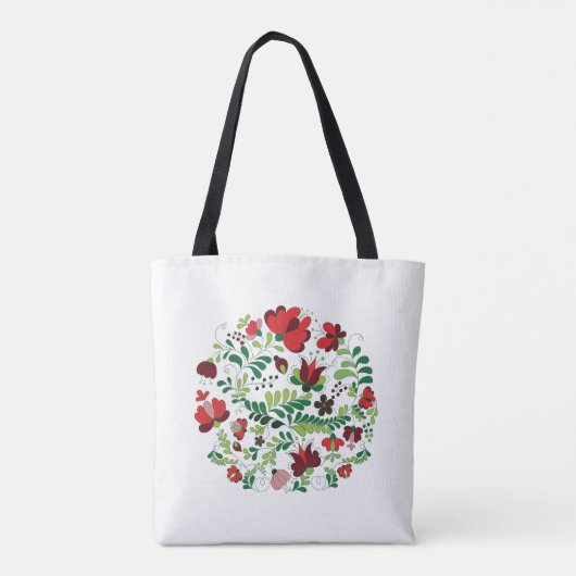 Hongaarse Matyo Floral Art Tote Bag (Achterkant)