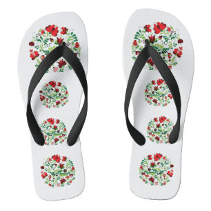 Hongaarse matyo traditionele volkskunst  teenslippers