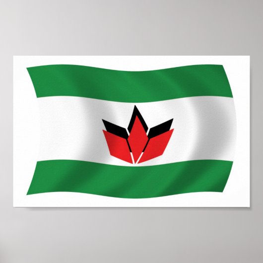 Hongaarse Mens Vlag Poster Print (Voorkant)