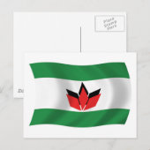 Hongaarse Mensen Vlag Ansichtkaart Briefkaart (Voorkant / Achterkant)