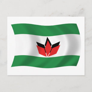 Hongaarse Mensen Vlag Ansichtkaart Briefkaart