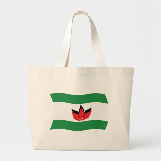 Hongaarse Mensen Vlag Boodschappentas Grote Tote Bag (Voorkant)
