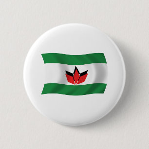 Hongaarse Mensen Vlag Knop Ronde Button 5,7 Cm