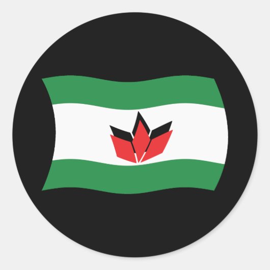 Hongaarse Mensen Vlag Sticker (Voorkant)