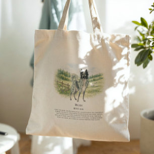 Hongaarse Mudi Watercolor Hondenras Citaat Tote Bag