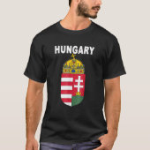 Hongaarse nationale embleke Design Hongaarse rots T-shirt (Voorkant)