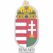 Hongaarse nationale wapenschild sticker (Voorkant)