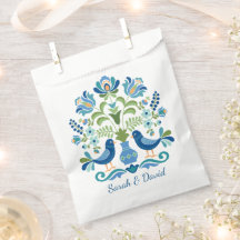 Hongaarse ontwerp blauwe vogels