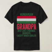 Hongaarse opa Hongarije vlag voor vader T-shirt (Design voorkant)