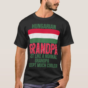 Hongaarse opa Hongarije vlag voor vader T-shirt
