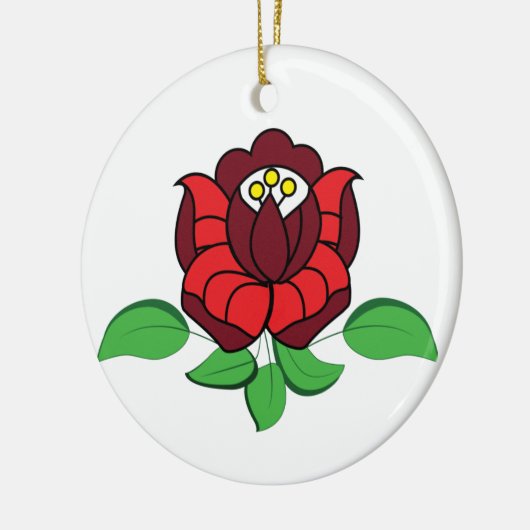 Hongaarse opflakkering keramisch ornament (Links)