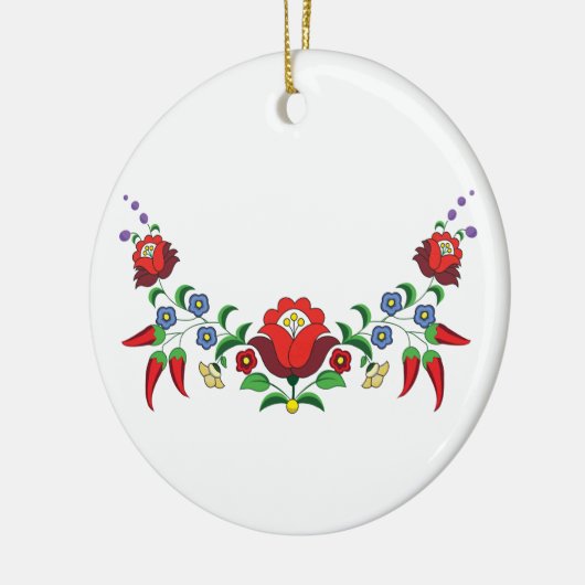 Hongaarse opflakkering keramisch ornament (Links)